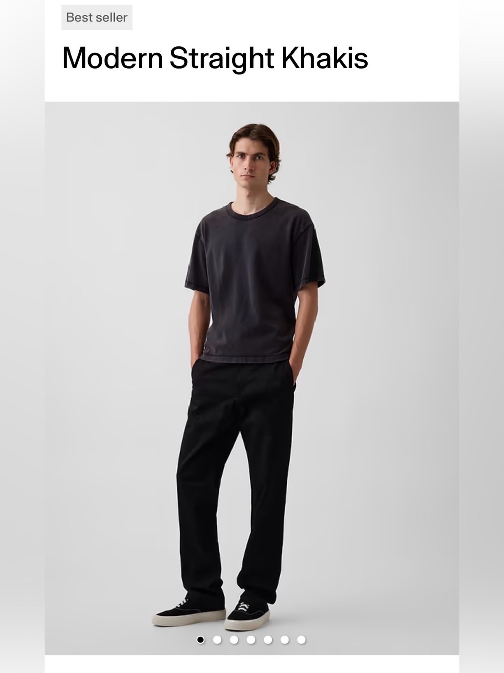 GAP Men’s Black Straight Chinos (size 31x30)